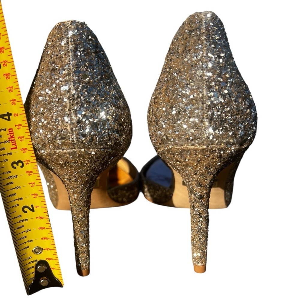 Badgley Mischka Glittering Hold Daisy Heels NIB 8 - Picture 6 of 10